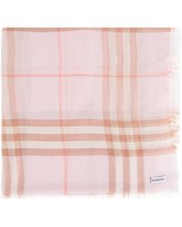 Burberry - Wool Scarf - Lyst