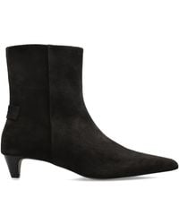 AllSaints - 'Piper' Heeled Leather Ankle Boots - Lyst