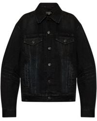 Balenciaga - Denim Jacket With Vintage Effect - Lyst