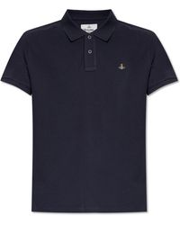 Vivienne Westwood - Cotton Polo Shirt With Logo, - Lyst
