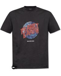 Tシャツ・カットソー Balenciaga Crinkled effect T-shirt Balenciaga Crinkled Effect T-shirt in Black for Men | Lyst