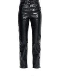 Agolde - Trousers Made From Recycled Leather - Lyst