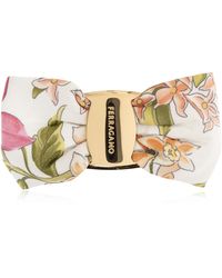 Ferragamo - Hair Clip With Floral Motif - Lyst