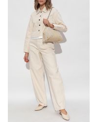 Self-Portrait - Denim Jacket With Vintage Effect - Lyst