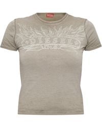 DIESEL - T-Shirt 'T-Uncuties-Long-Aa2' - Lyst