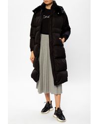Moncler 'tiam' Quilted Down Coat Black