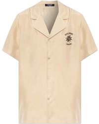 Balmain - Silk Short-Sleeve Shirt - Lyst