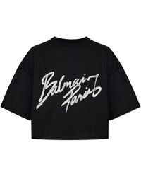 Balmain - Short Loose-Fit T-Shirt - Lyst