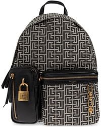 Balmain - 'Pulse' Backpack With Monogram - Lyst