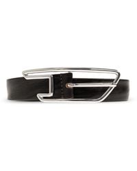 DIESEL - Leather Belt 'B-D Line 30' - Lyst