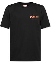 Marni - T-Shirt With Logo - Lyst
