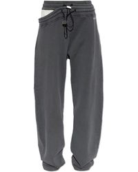 The Attico - Sweatpants With A Slit - Lyst
