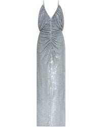 Self-Portrait - Dress With Shimmering Sequins - Lyst