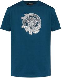Versace - T-Shirt With Patch - Lyst