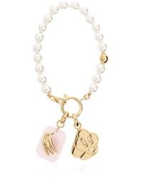 CASABLANCA - Pearl Bracelet With Charms - Lyst