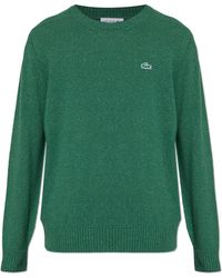 Lacoste - Sweater With Logo Patch - Lyst