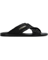 Dolce & Gabbana - Slides With Logo Patch - Lyst