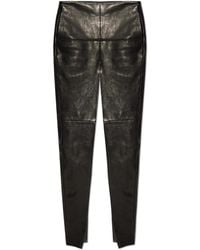 Rick Owens - Leather Skirt 'Sliced' - Lyst