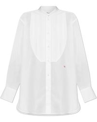 Victoria Beckham - Shirt With Stand-Up Collar - Lyst