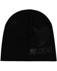 Moschino - Woolen Hat With Shimmering Sequins - Lyst