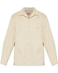 KENZO - Cotton Shirt With Pocket - Lyst