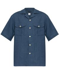 Eleventy - Linen Shirt With Pockets - Lyst