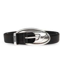 DIESEL - Leather Belt "B-D Rop" - Lyst