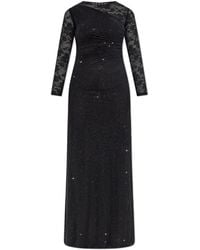 Self-Portrait - Dress With Shimmering Crystals - Lyst