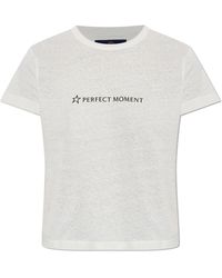 Perfect Moment - T-Shirt With Printed Logo - Lyst