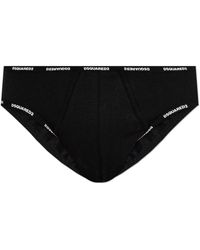 DSquared² - Cotton Briefs With Logo - Lyst