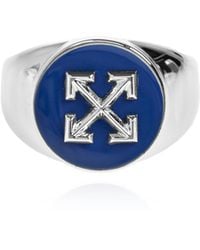 Off-White c/o Virgil Abloh - Brass Signet Ring - Lyst
