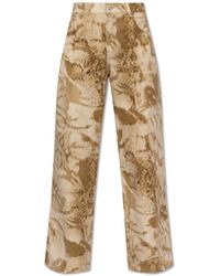 Blumarine - Jeans With Leopard Print, - Lyst