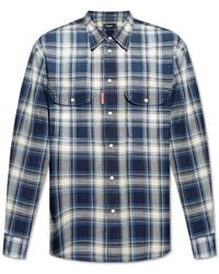 DSquared² - Checked Pattern Shirt - Lyst