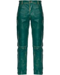DIESEL - Leather Trousers 'P-Ocket' - Lyst
