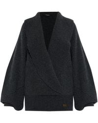 Balmain - Loose-Fitting Wool Sweater - Lyst
