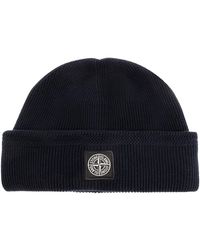 Stone Island - Cap With Logo Patch - Lyst