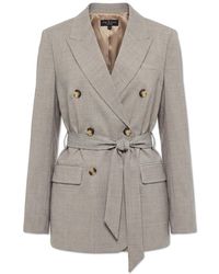 Rag & Bone - Double-Breasted Blazer With Belt - Lyst