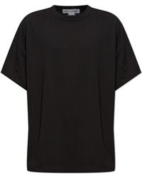 Comme des Garçons - Cotton T-Shirt With An Asymmetrical Finish - Lyst