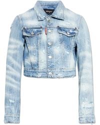 DSquared² - Denim Jacket With Vintage Effect - Lyst