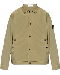 Stone Island - Lightweight Jacket With Collar - Lyst