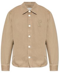 Ami Paris - Denim Jacket With Patch - Lyst