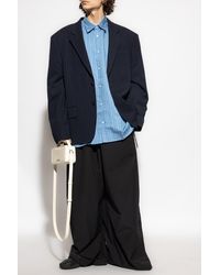 【関税込み】sacai PINSTRIPE BLAZER Sacai Pinstriped Blazer in Black for Men | Lyst