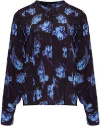 Rag & Bone - Blouse With Tie-Neck - Lyst