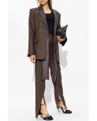 The Mannei - ‘Newport’ Silk Pleat-Front Trousers - Lyst