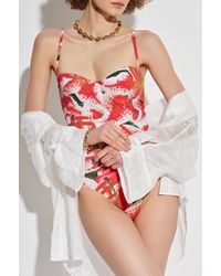Tory Burch - One-Piece Swimsuit With Floral Pattern - Lyst
