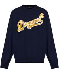 DSquared² - Wool Sweater With Logo - Lyst