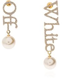 Off-White c/o Virgil Abloh - Earrings With Logo - Lyst