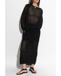 Akep - Crocheted Cardigan With Shimmering Sequins - Lyst