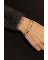 Saint Laurent - Crystal-Embellished Bracelet - Lyst