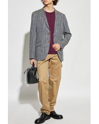Etro - Wool Sweater With Embroidered Logo - Lyst
